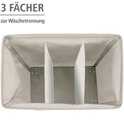 Wenko Wäschesammler Trivo Beige Wäschekorb 116 l