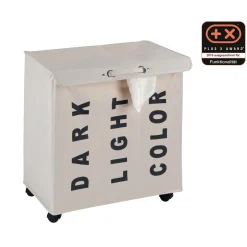 Wenko Wäschesammler Trivo Beige Wäschekorb 116 l