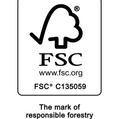 Wenko Wäschetruhe Acina Wäschesammler FSC mit Wäschesack und Deckel