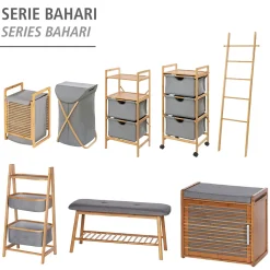 Wäschetruhe Bahari aus Bambus Wäschekorb 43 l*Wenko Discount