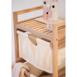 Wäschewagen Acina 3 Schubladen Haushaltswagen Rollwagen FSC^Wenko Sale