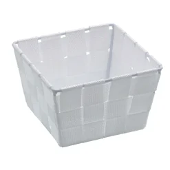 Wenko Aufbewahrungskorb Adria weiß quadratisch