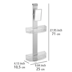 Wenko Duschcaddy Premium mit 2 Ablagen und Edelstahl-Haken