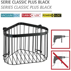 Eckablage Classic Plus schwarz*Wenko Sale