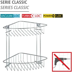 Eckregal Classic 2 Etagen*Wenko Discount