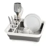 Geschirrabtropfer Gaia faltbar grau/weiß*Wenko Hot