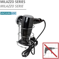 Haartrocknerhalter Befestigen ohne bohren Vacuum-Loc^Wenko Online