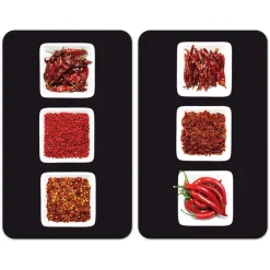 Wenko Herdabdeckplatte Chili 2er Set