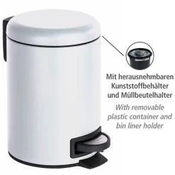 Kosmetik Treteimer Leman weiß 3 L*Wenko