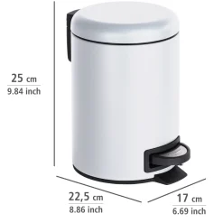 Kosmetik Treteimer Leman weiß 3 L*Wenko