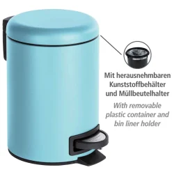 Wenko Kosmetik Treteimer Leman blau 3 L
