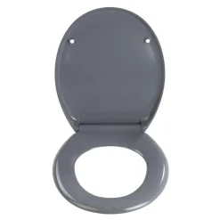 Wenko Premium WC-Sitz Ottana Dunkelgrau antibakteriell mit Absenkautomatik