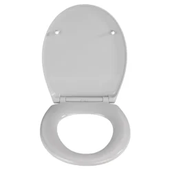 Premium WC-Sitz Samos Concrete Grau antibakteriell mit Absenkautomatik^Wenko