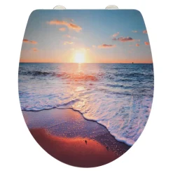 Premium WC-Sitz Sunset antibakteriell mit Absenkautomatik^Wenko Clearance