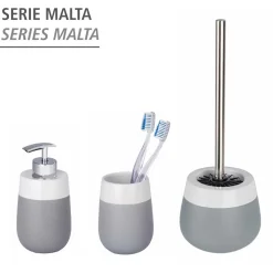 Wenko Seifenspender Malta grau/weiß 290 ml