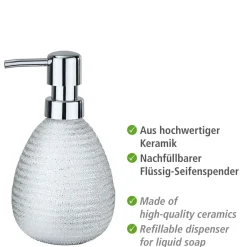 Wenko Seifenspender Polaris Juwel silber 390 ml