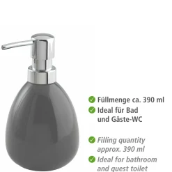 Seifenspender Polaris grau 390 ml*Wenko Hot