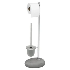 Stand WC-Garnitur Pebble Stone grau*Wenko Online