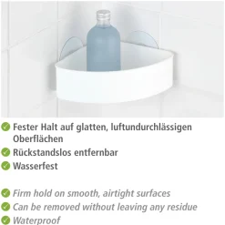 Static-Loc Eckablage Osimo weiß*Wenko Best