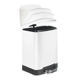 Treteimer Studio Easy-Close weiß 6 L^Wenko New