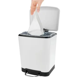 Treteimer Studio Easy-Close weiß 6 L^Wenko New