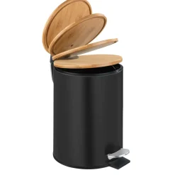 Wenko Treteimer Tortona schwarz Easy-Close Absenkautomtik