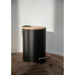 Wenko Treteimer Tortona schwarz Easy-Close Absenkautomtik