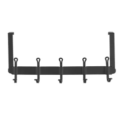 Wenko Türgarderobe Nostalgie 5 Haken schwarz