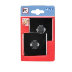 Wenko Turbo-Loc Adapter eckig schwarz 2er Set