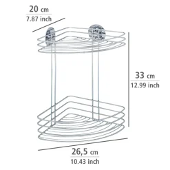 Wenko Turbo-Loc Eckregal 2 Ablagen