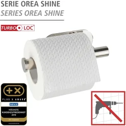 Wenko Turbo-Loc Toilettenpapierhalter Orea Shine