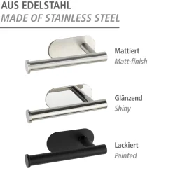 Wenko Turbo-Loc Toilettenpapierhalter Orea Shine