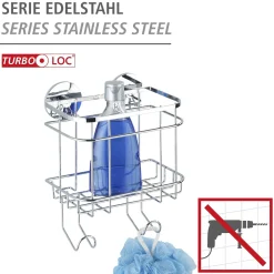 Turbo-Loc Wandkorb mit Haken*Wenko Best
