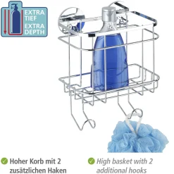 Turbo-Loc Wandkorb mit Haken*Wenko Best