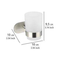 Wenko Turbo-Loc Zahnputzbecherhalter Uno Orea matt