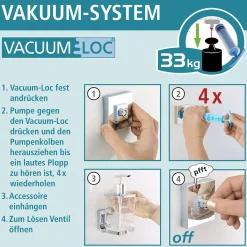 Vacuum-Loc Badetuchstange Uno Quadro^Wenko Outlet