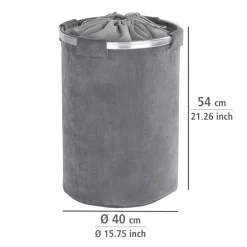 Wäschesammler Cordoba grau 68 l*Wenko Clearance
