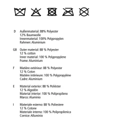 Wäschesammler Cordoba grau 68 l*Wenko Clearance