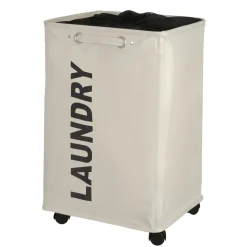 Wenko Wäschesammler Quadro beige 79 l