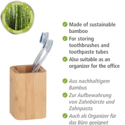 Wenko Zahnputzbecher Bambusa