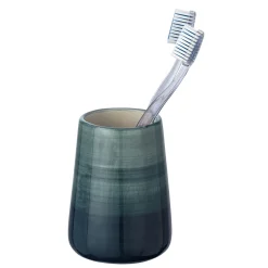 Wenko Zahnputzbecher Pottery petrol