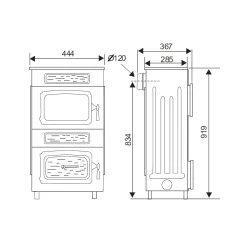 Werkstattofen WO 109-8 mit FensterWO 109-8F 8 kw8 KW*Wamsler