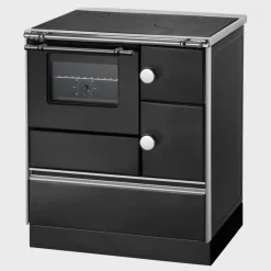 Holzherd K76-70, Farbe: Schwarz, Backrohr 7,3kW*Westminster Clearance