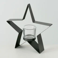 Windlicht Naos Stern Höhe 24 cm Eisen pulverbeschichtet Mehrfarbig