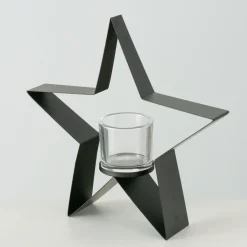 Windlicht Naos Stern Höhe 24 cm Eisen pulverbeschichtet Mehrfarbig