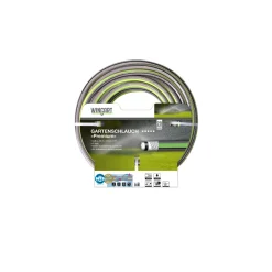 Wingart NTSPlus Gartenschlauch Premium transparent hellgrün mit schwarzer Streife 1/2" 20 m