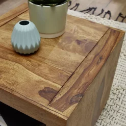 Wohnling Couchtisch „Sheesham“, 50x50 cm