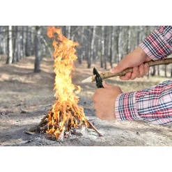 Wolfcraft Freizeitmesser mit klappbarer glatter Klinge