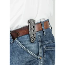 Wolfcraft Freizeitmesser mit klappbarer gezahnter Klinge