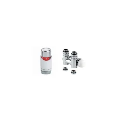 Heizkörper Zubehör Mittenanschlussgarnitur für Mischbetrieb Eck-Ausführung 16 mm Weiß*Ximax Sale